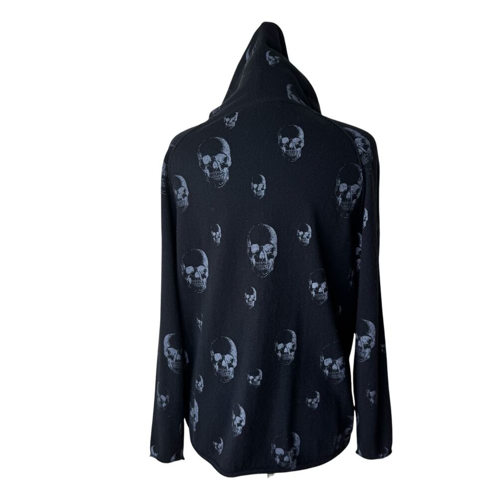SKULL CASHERE Cotton Cashmere Full Zip Sweater Medium - Picture 2 of 11